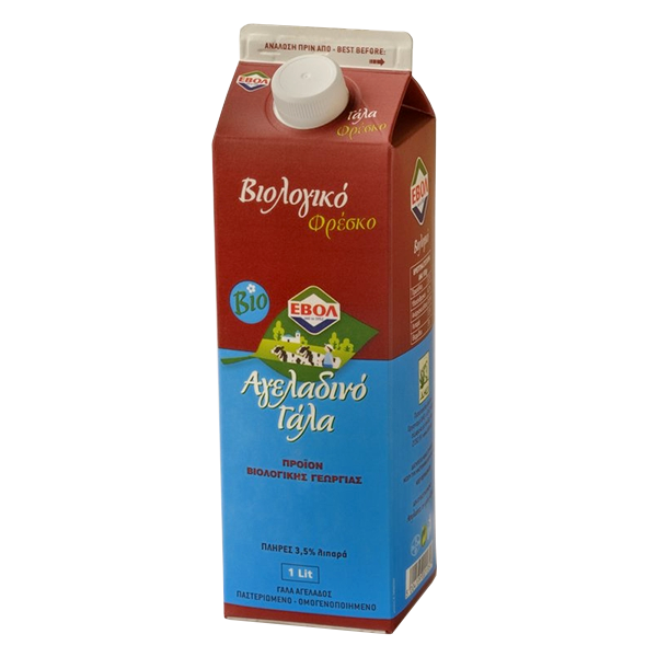 Βιολογικό Γάλα Αγελάδος Φρέσκο 1lt 3,5% Bio, Ελληνικό, Εβόλ